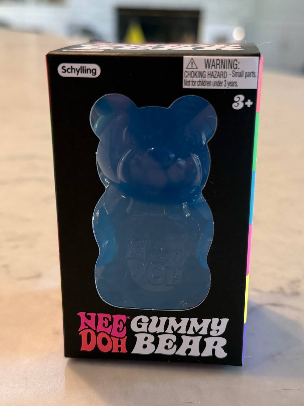 Needoh Nee Doh Gummy Bear Blue Stress Toy by Schylling Authentic